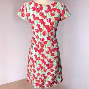 Leggiadro Tulip design Cap Sleeve Knee Length Dress Size 4